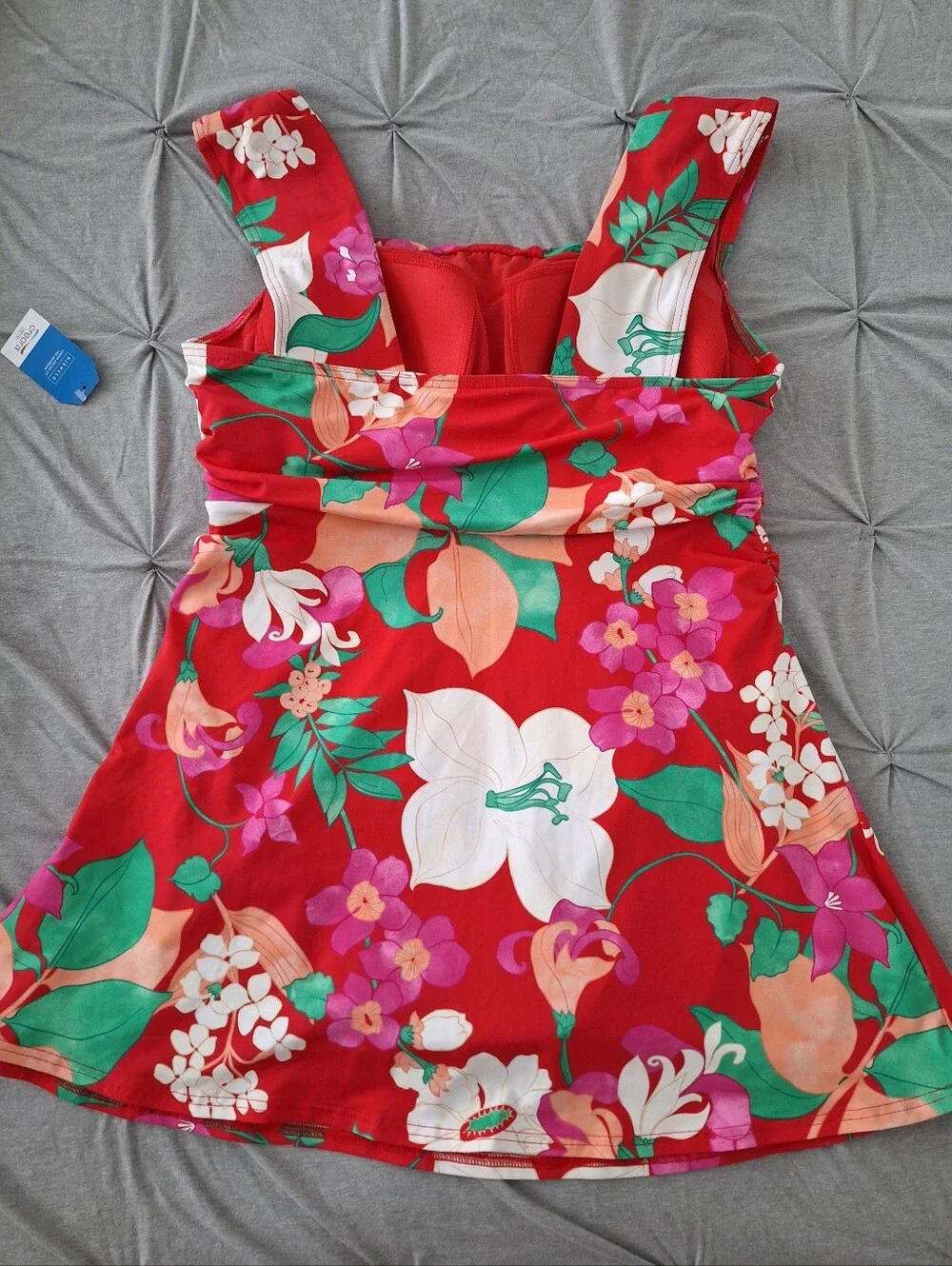 NWT Land's END SZ 16P Swimming One Piece Bathing Suit Dress Floral